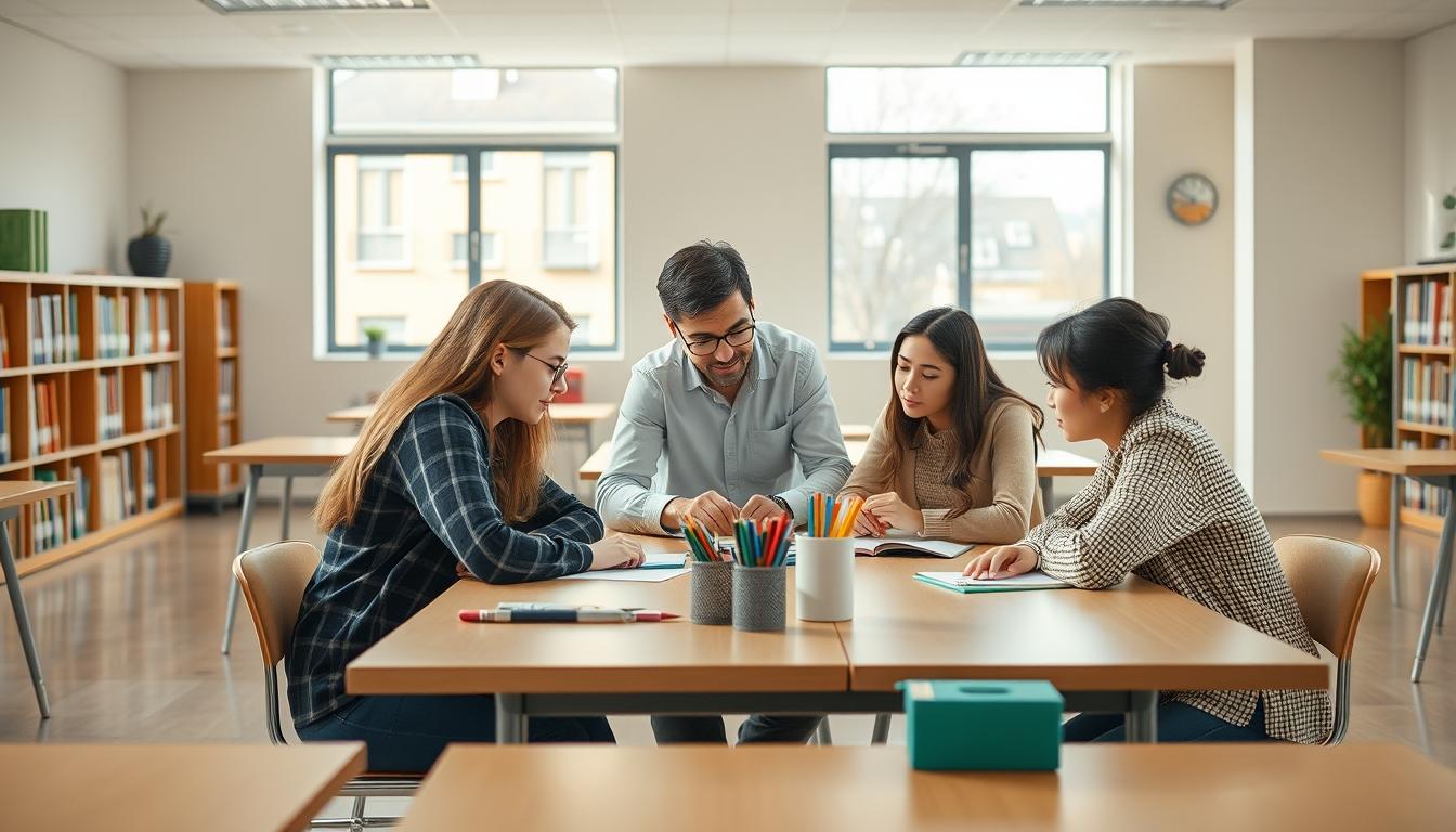 Modern university campus for students